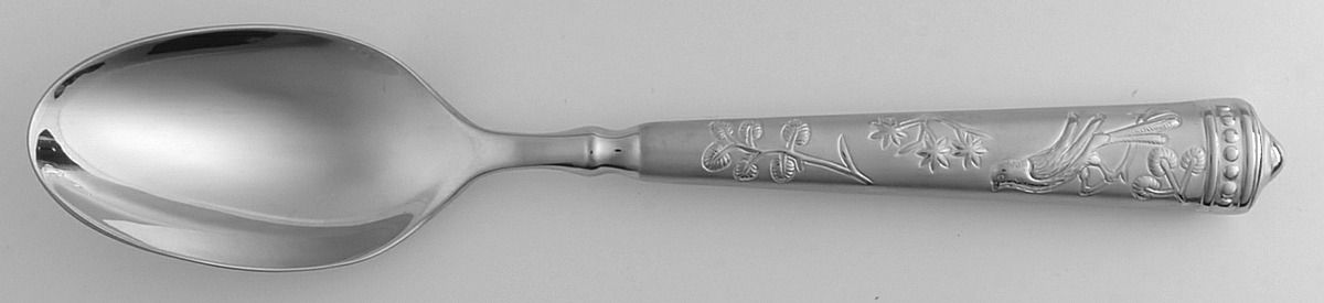 Audubon's Bird of Paradise (Stainless) Place/Oval Soup Spoon by Ricci (Argentieri)-1
