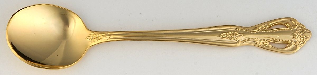 Chambley Gold (Gold Electroplate) Sugar Spoon by Retroneu-1