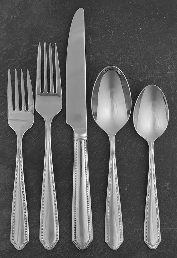 Crestridge Bead (Stainless) 5 Piece Place Setting by Reed & Barton-1