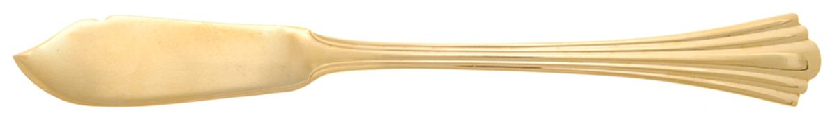 RGL24 (Gold Electroplate) Flat Handle Master Butter Knife by Royal Gallery-1