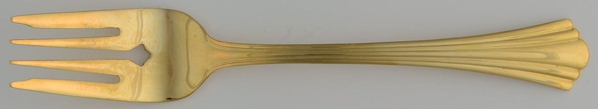 RGL24 (Gold Electroplate) Individual Salad Fork by Royal Gallery-1