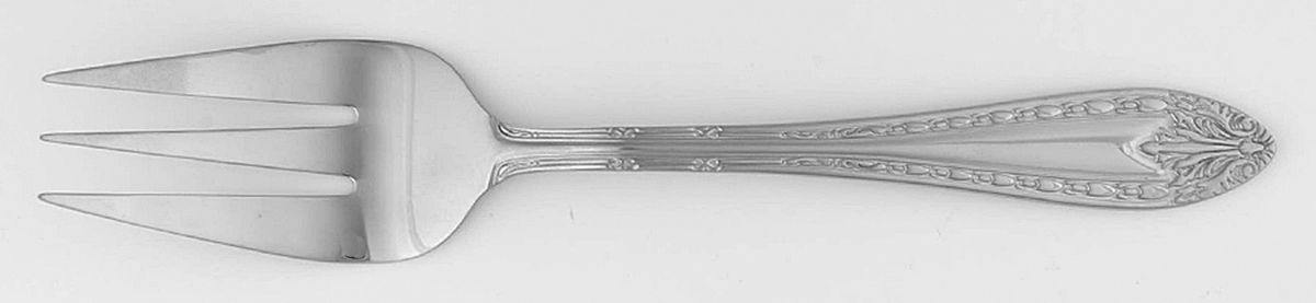 Marie Antoinette (Stainless) Large Solid Cold Meat Serving Fork by Reed & Barton-1
