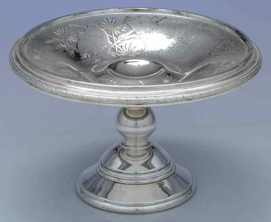 184 (Silverplate, Hollowware) Round Compote (Height X Width) by Rogers Smith-1