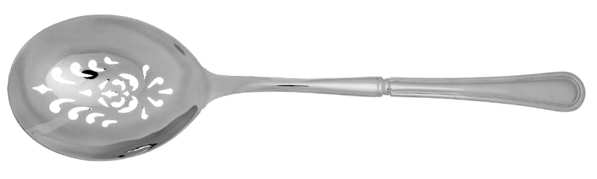 Aston (Stainless) Casserole Spoon with Pierced Stainless Bowl HC by Robert Welch-1