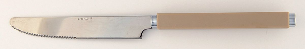Stripes-Beige (Stainless) New French Hollow Knife by Retroneu-1