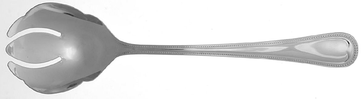 Elegant Bead-Hamilton-English Gentry (Stainless) Large Solid Serving Fork by Reed & Barton-1