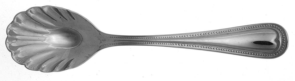 Elegant Bead-Hamilton-English Gentry (Stainless) Sugar Shell Spoon by Reed & Barton-1