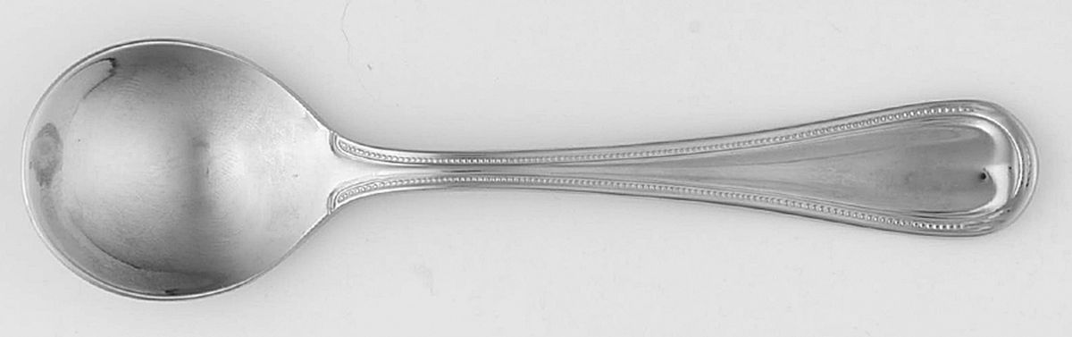 Elegant Bead-Hamilton-English Gentry (Stainless) Sugar Spoon by Reed & Barton-1