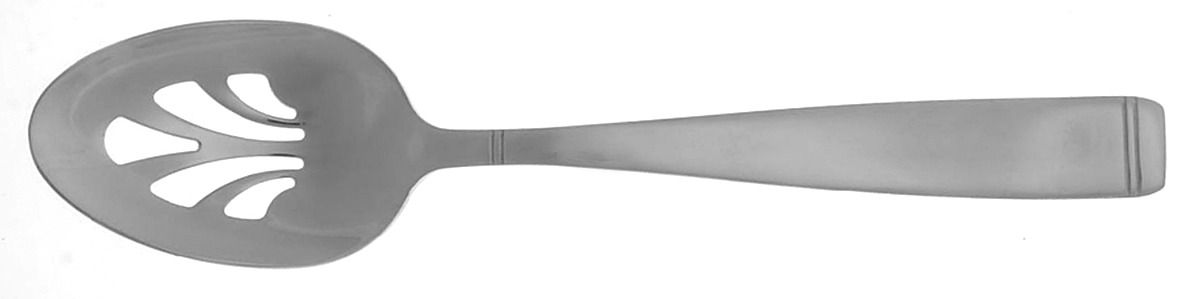 Silverband (Stainless) Pierced Tablespoon (Serving Spoon) by Reed & Barton-1