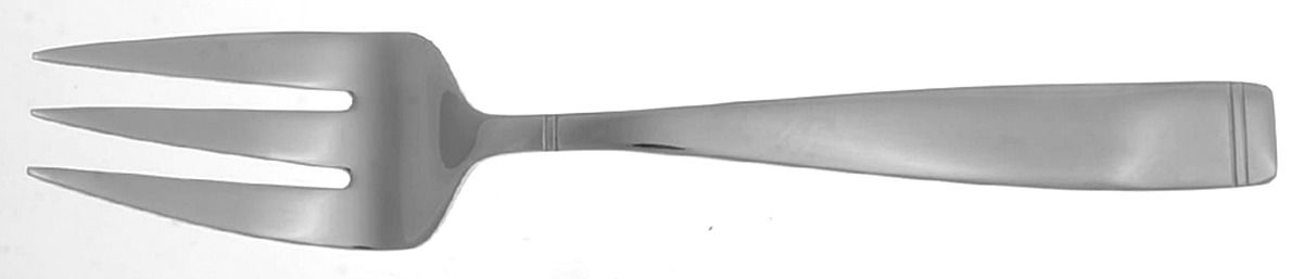 Silverband (Stainless) Medium Solid Cold Meat Serving Fork by Reed & Barton-1