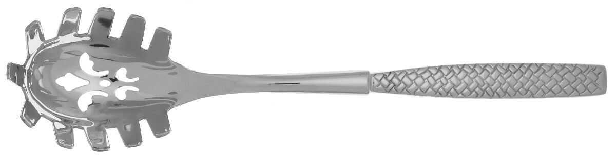 Weave (Stainless) Pasta Server with Stainless Bowl HC by Reed & Barton-1