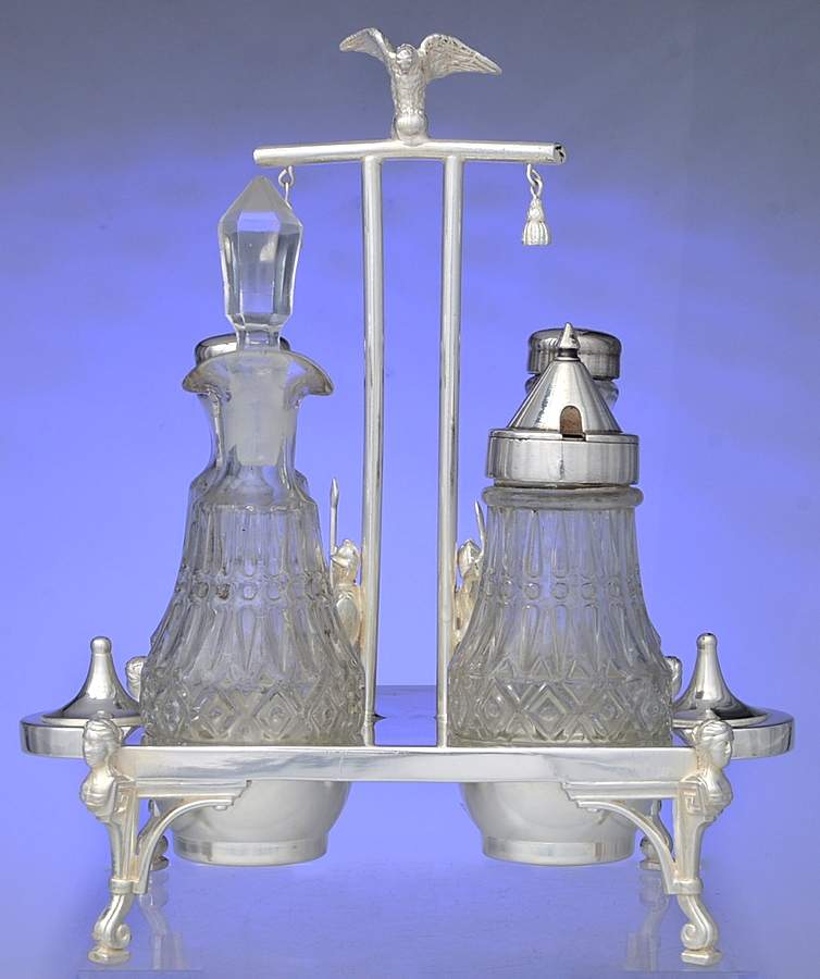 2450 (Silverplate, Hollowware) 4pc Condiment Set by Reed & Barton-1