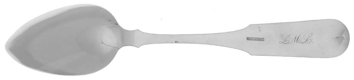 Coin Silver Flatware Tablespoon (Serving Spoon) by Rufus Farnam-2
