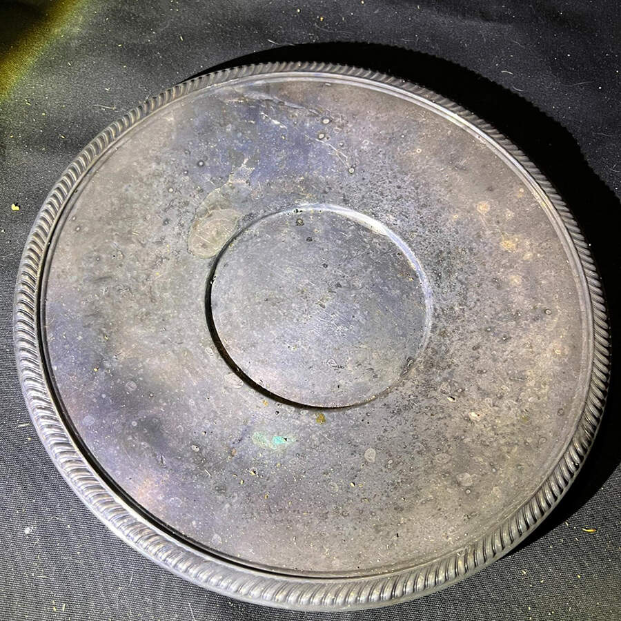 1208 (Silverplate, Hollowware) Silverplate Sandwich Plate by Reed & Barton-1