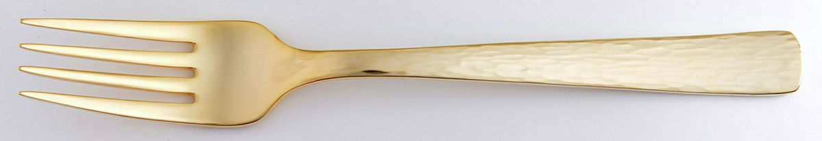 Echo Gold (Gold Electroplate) Individual Salad Fork by Reed & Barton-1