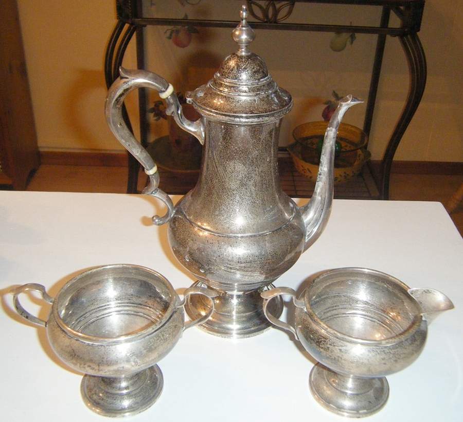 2539 (Sterling, Hollowware) 3 Pc Coffee Set (SCP, SCR & SSUO) by Redlich-1