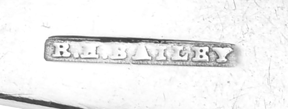Coin Silver Flatware Tablespoon (Serving Spoon) by Roswell H Bailey-3