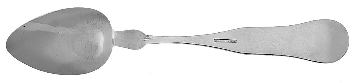 Coin Silver Flatware Tablespoon (Serving Spoon) by Roswell H Bailey-2