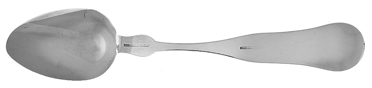 Coin Silver Flatware Tablespoon (Serving Spoon) by Roswell H Bailey-2