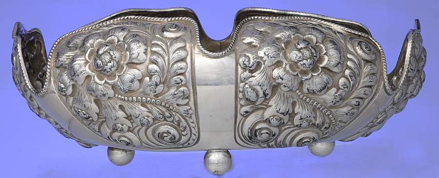 54 (Silverplate, Hollowware) Oval Footed Centerpiece by Rogers Smith-1