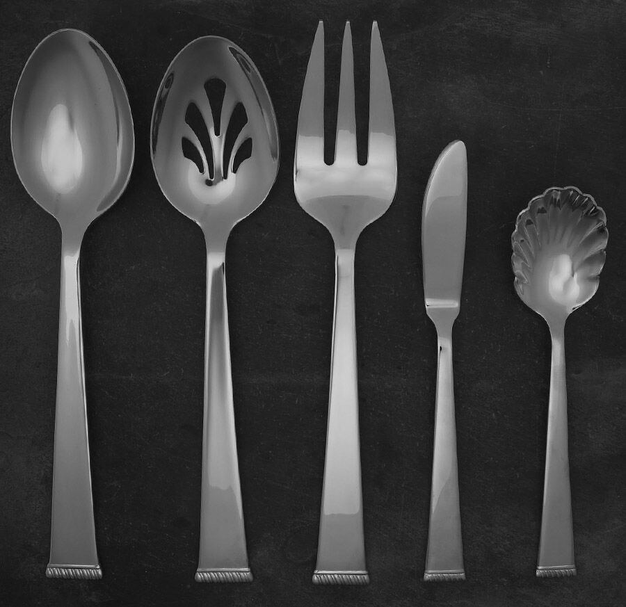 Sumner (Stainless) 5 Piece Hostess Set by Reed & Barton-1