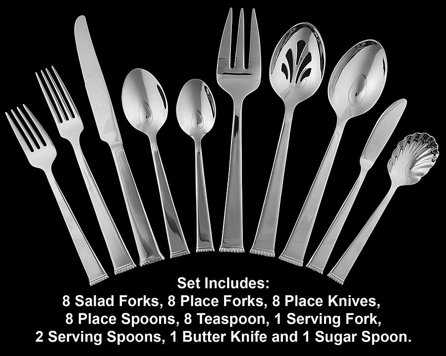 Sumner (Stainless) 45 Piece Set by Reed & Barton-1