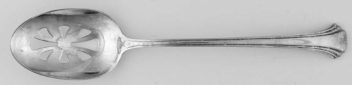RDS217 (Silverplate) Pierced Tablespoon (Serving Spoon) by Reed & Barton-1