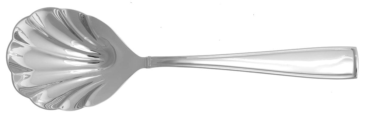 Benson (Stainless) Solid Shell Casserole Spoon by Reed & Barton-1