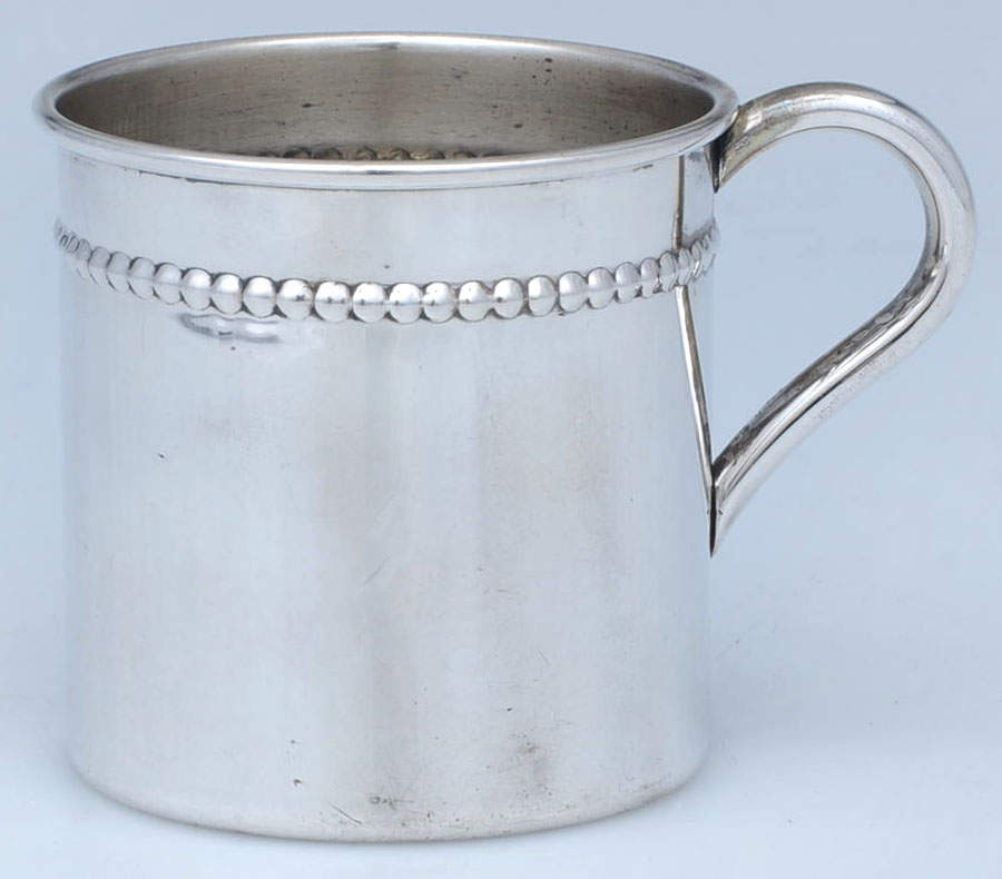 Classic Bead (Sterling, Hollowware) Baby Cup by Reed & Barton-1