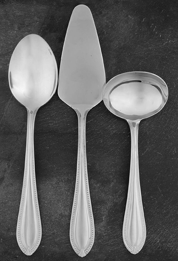 Whitley (Stainless) 3 Piece Completer Set by Reed & Barton-1