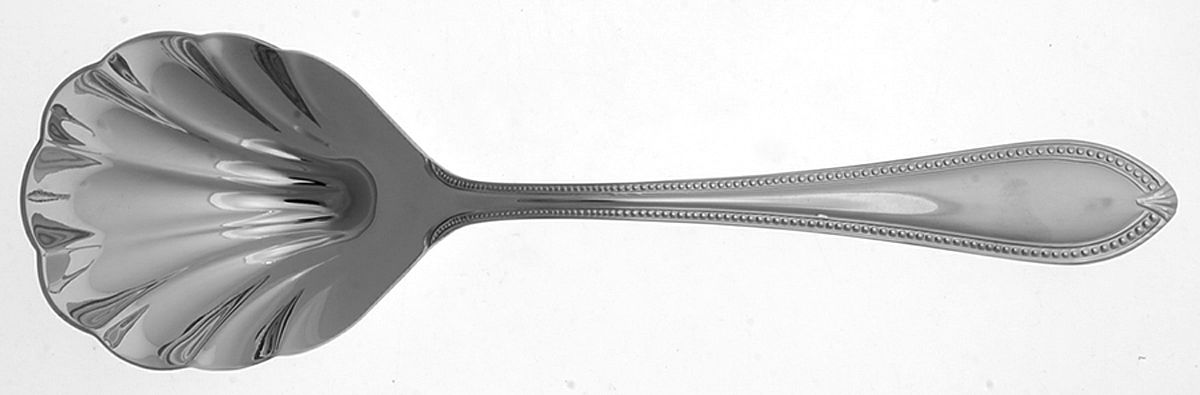 Whitley (Stainless) Solid Shell Casserole Spoon by Reed & Barton-1