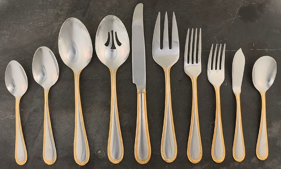 Kendrick Gold (Stainless) 45 Piece Starter Set by Reed & Barton-1