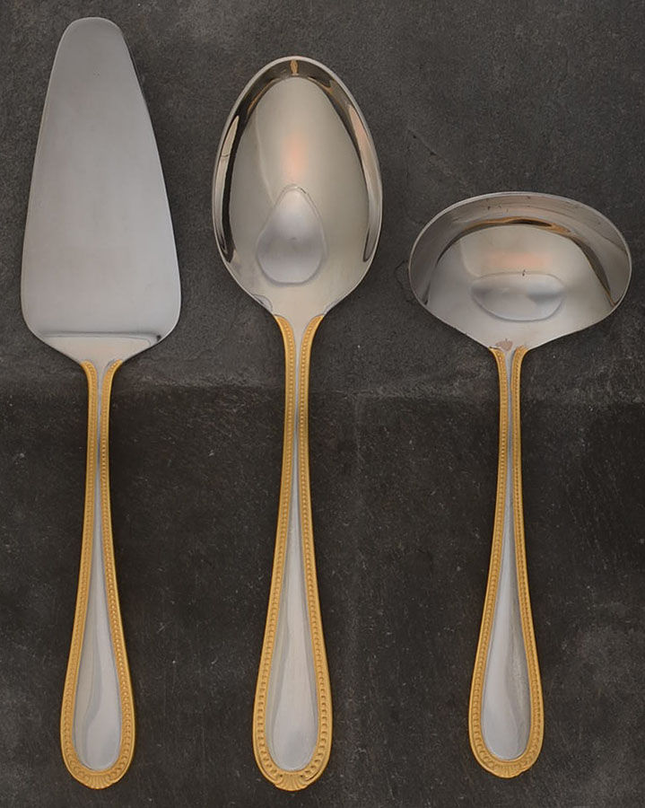 Kendrick Gold (Stainless) 3 Piece Completer Set by Reed & Barton-1