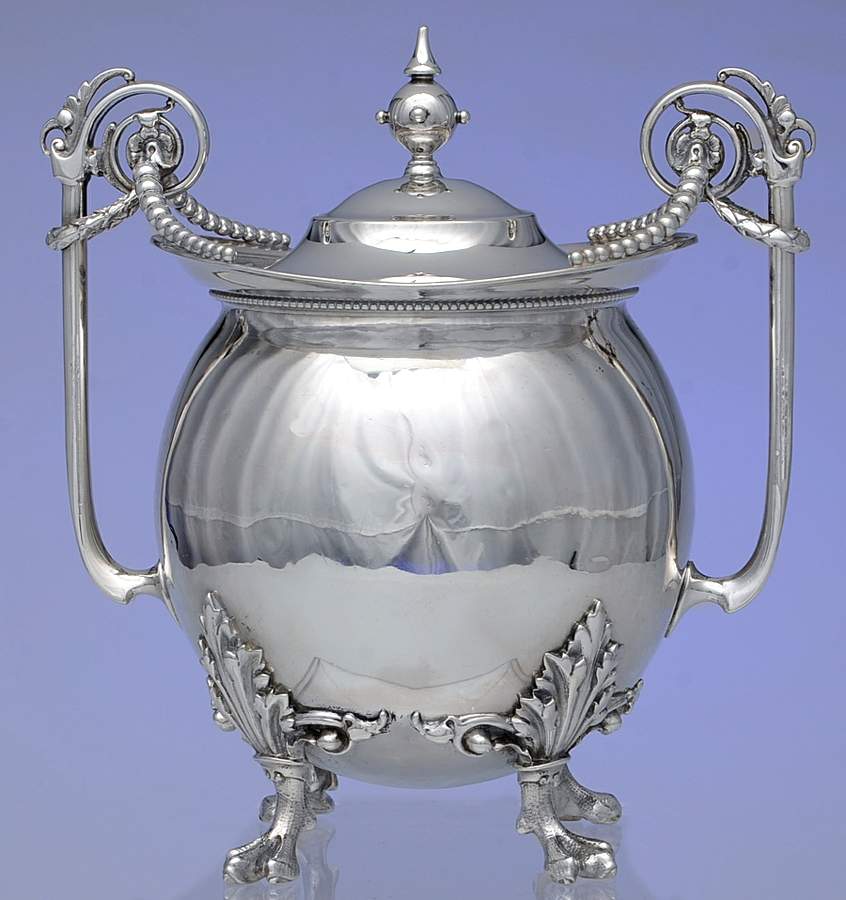 1620 (Silverplate, Hollowware) Sugar Bowl & Lid by Rogers Smith-1