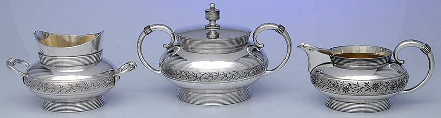 Silverplate Hollowware 3 Piece Set=Pcr + Psu + Pwb by Rogers Smith-1