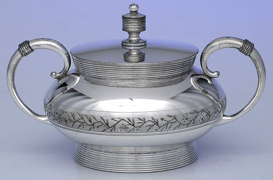 1921 (Silverplate, Hollowware) Sugar Bowl & Lid by Rogers Smith-1