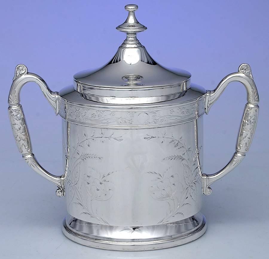 102 (Silverplate, Hollowware) Sugar Bowl & Lid by Reed & Barton-1