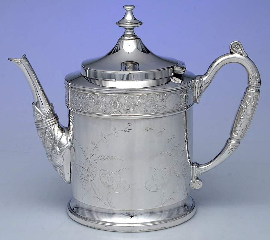 102 (Silverplate, Hollowware) Silverplate Coffee Pot by Reed & Barton-1