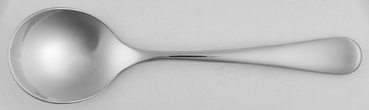 Caesna-Radford Bright (Stainless) Round Bowl Soup Spoon (Cream Soup) by Robert Welch-1