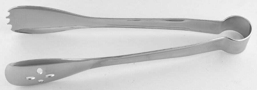 Caesna-Radford Bright (Stainless) Serving Tongs with Bowl Tips by Robert Welch-1