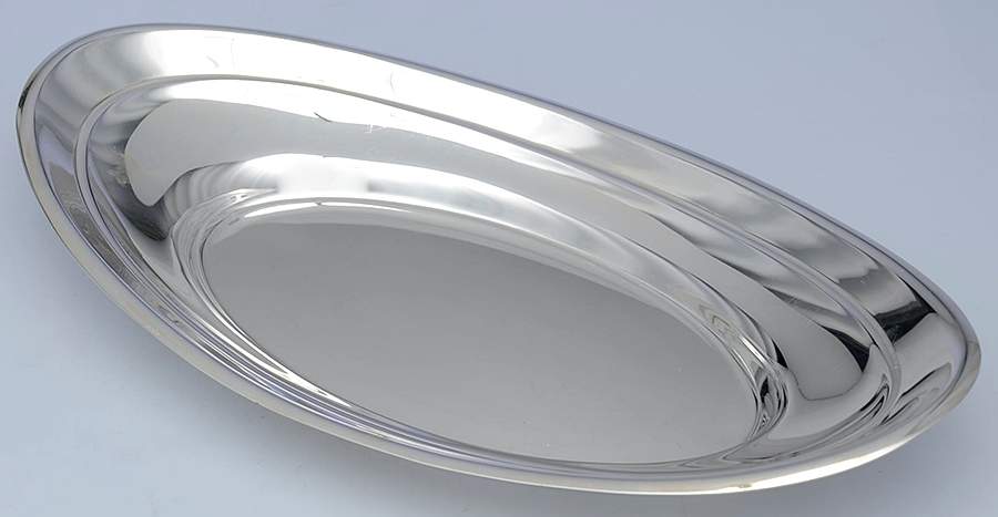 214 (Silverplate, Hollowware) 12" Bread Tray by Reed & Barton-1