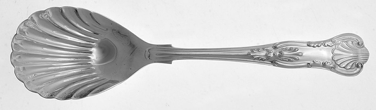 Kings (Sterling) Sugar Shell Spoon by Roberts & Belk-1