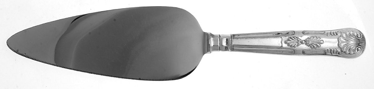 Kings (Sterling) Pie & Cake Server with Stainless Blade by Roberts & Belk-1