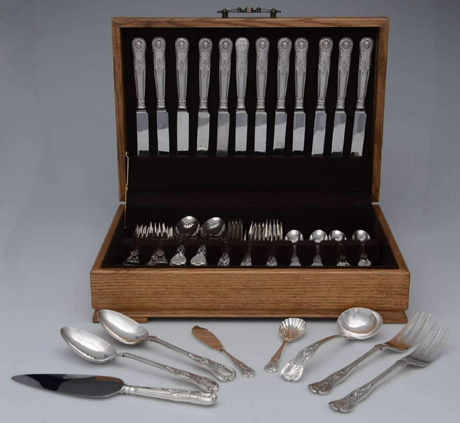 Kings (Sterling) 96 Piece Set by Roberts & Belk-1