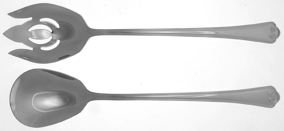 Sophia (Stainless) Solid Oversized Serving Salad Set by Reed & Barton-1