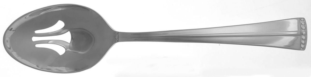 Pearl (Stainless) Pierced Tablespoon (Serving Spoon) by Reed & Barton-1