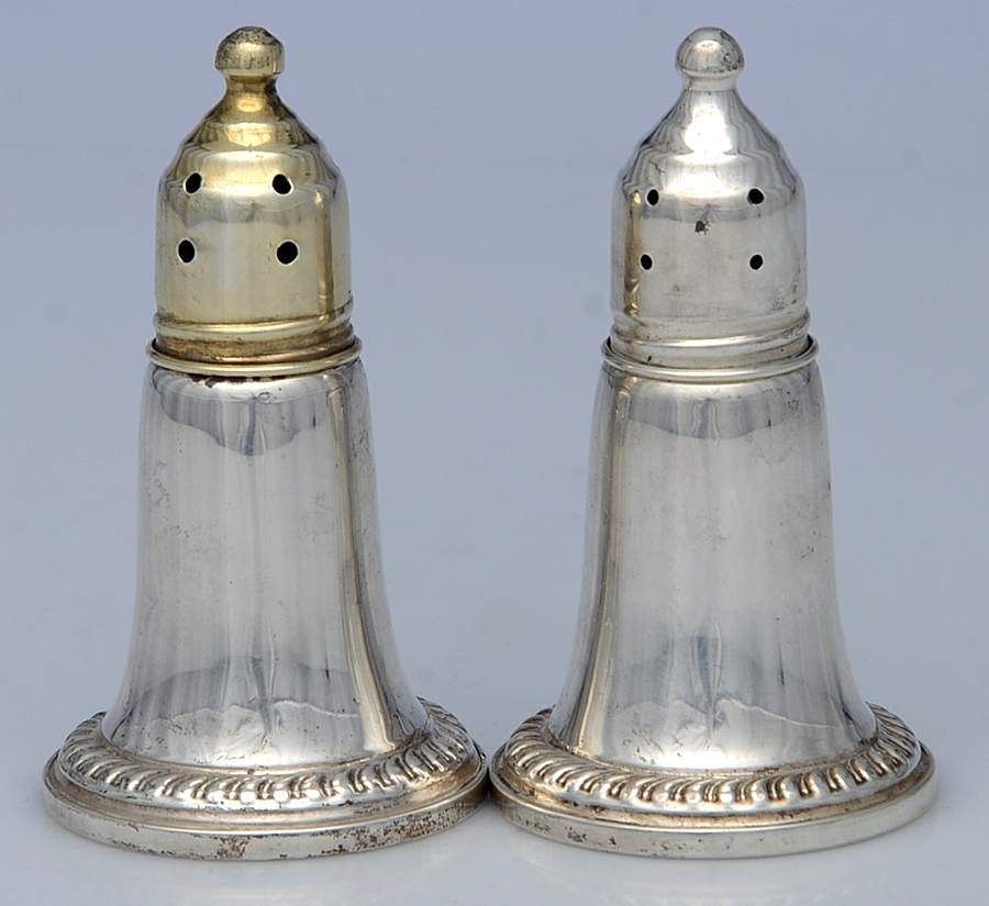 168 (Sterling, Hollowware) Weighted Salt and Pepper Set by Reed & Barton-1