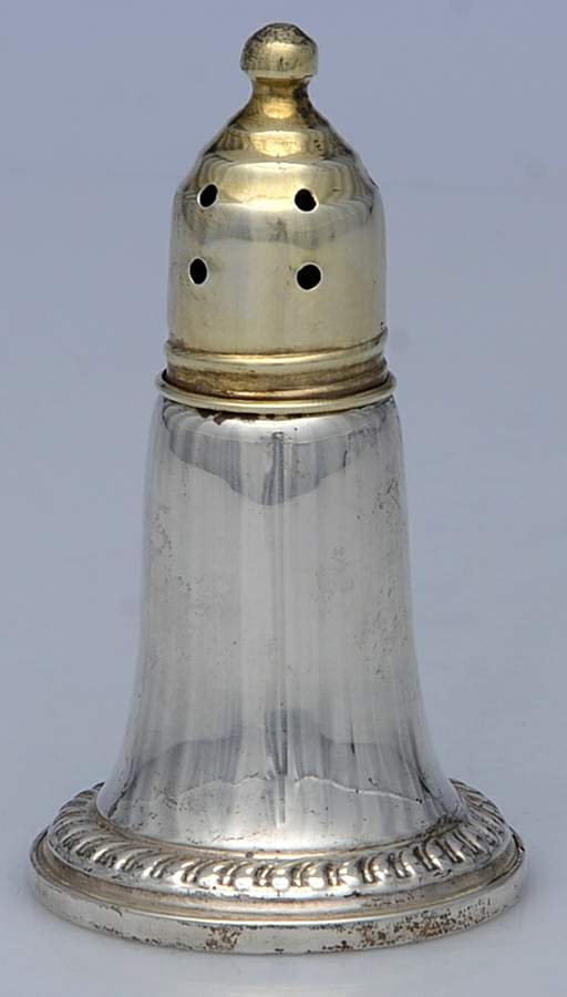 168 (Sterling, Hollowware) Weighted Pepper Shaker by Reed & Barton-1