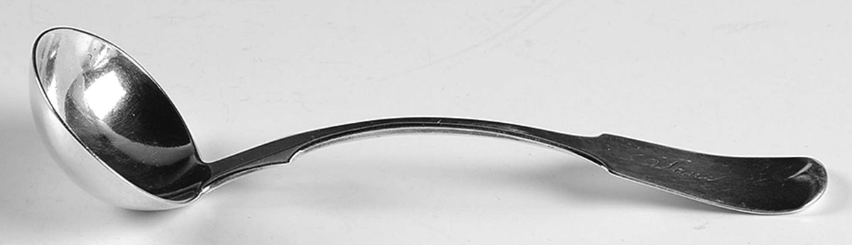 R2W13 (Sterling) Solid Gravy Ladle by Robert & William Wilson-1