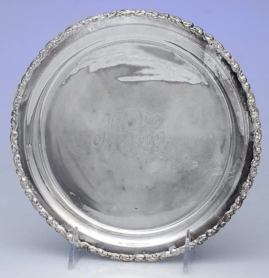347 (Silverplate, Hollowware) 8" Round Tray by Rogers Smith-1